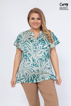 Picture of CURVY GIRL TOP WITH RUFFLED SLEEVE